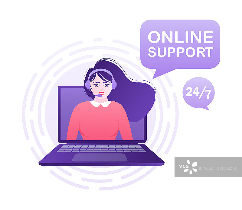 在线客服卡通人物图片素材