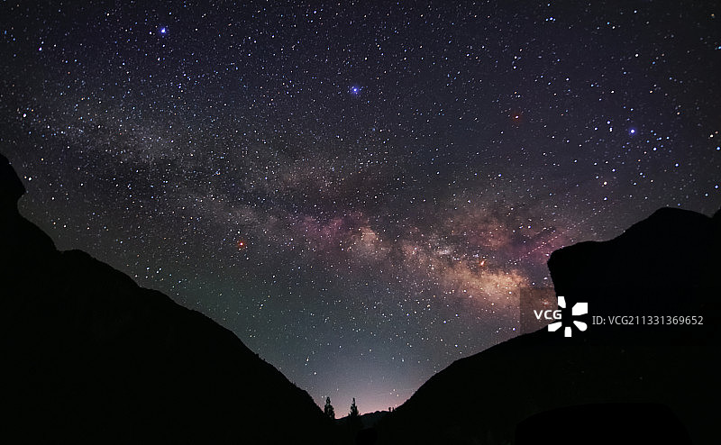 绚烂银河图片素材