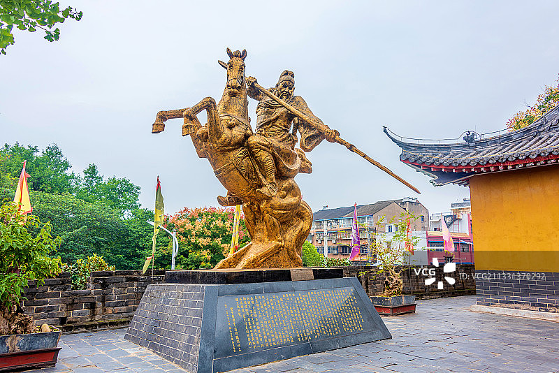 中国湖北荆州关羽祠图片素材