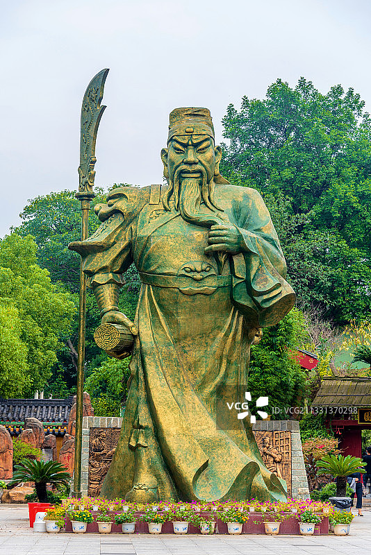 中国湖北荆州关羽祠图片素材