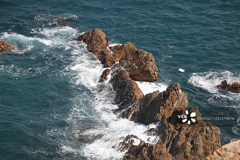 深圳杨梅坑蓝色海景图片素材