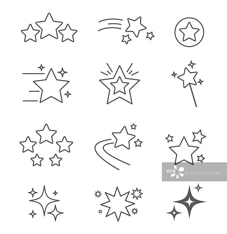 星星图标素材图片素材