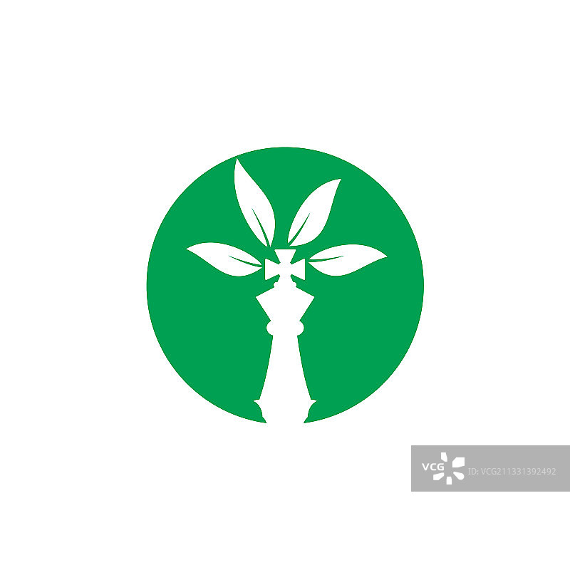 国际象棋树标志设计图片素材
