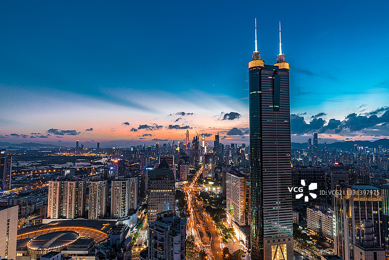 华灯初上图片素材