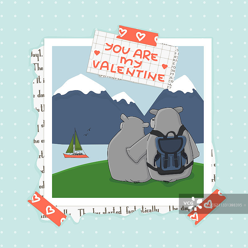 你是我的情人节纸质文字图片素材