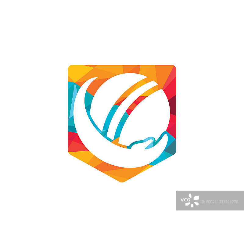 板球保险标志设计理念图片素材