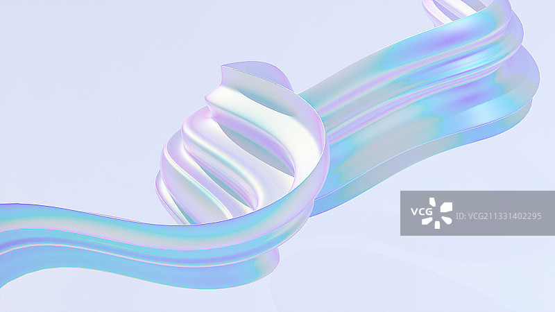 扭曲的渐变飘带图片素材