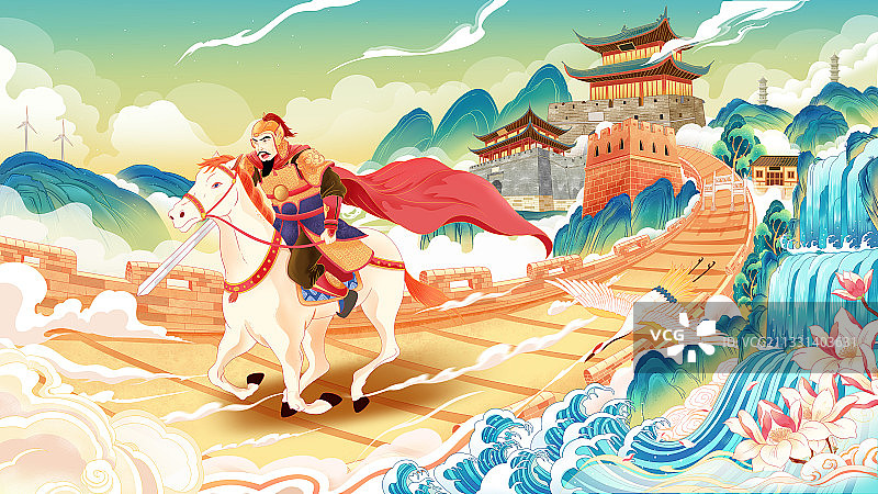 国潮风插画图片素材