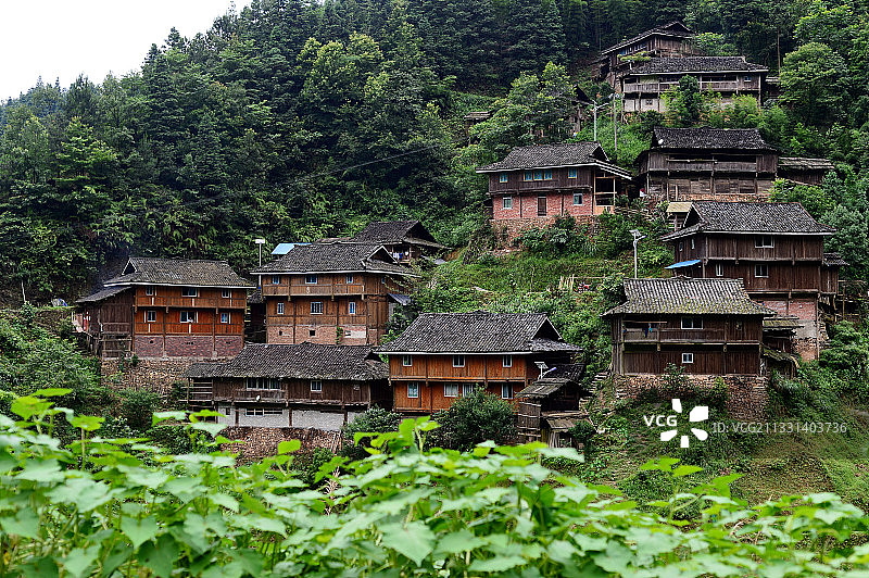 贵州苗族村寨图片素材