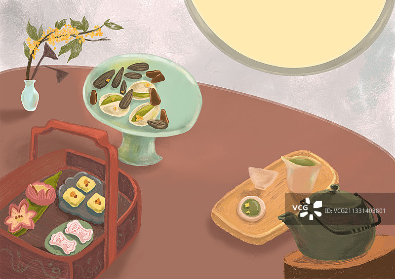 古风器皿下午茶图片素材