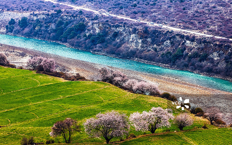 桃花沟.波密图片素材