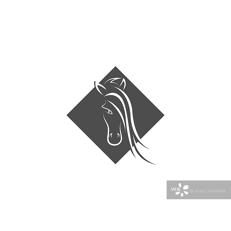 骏马标志图标设计模板图片素材