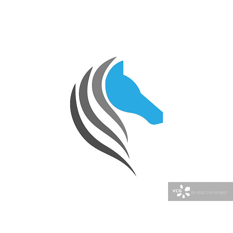 骏马标志图标设计模板图片素材