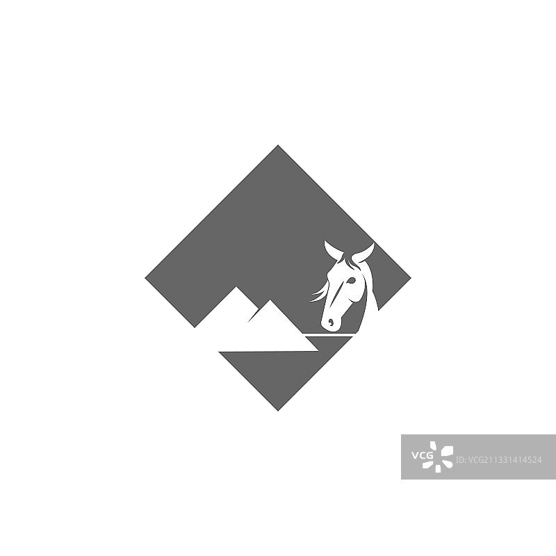 骏马标志图标设计模板图片素材
