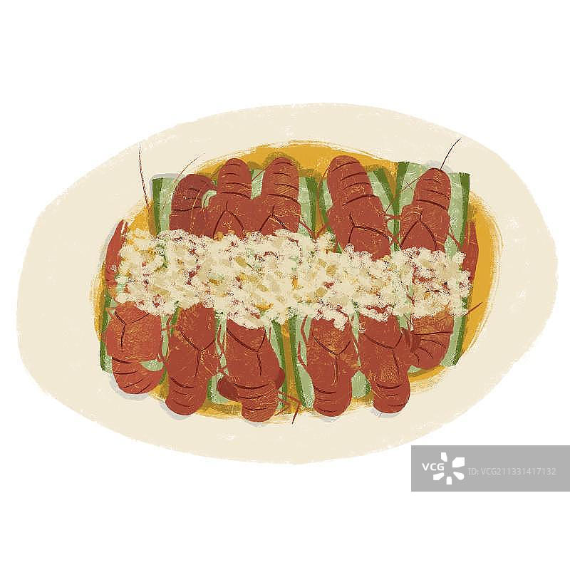 蒜泥小龙虾图片素材