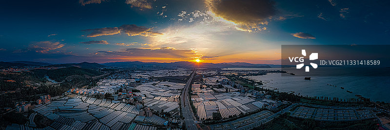 夕照晋城图片素材