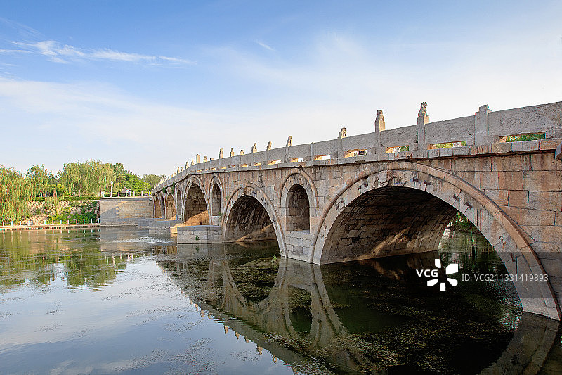 献县单桥石桥 沧州 献县历史古桥---单桥图片素材