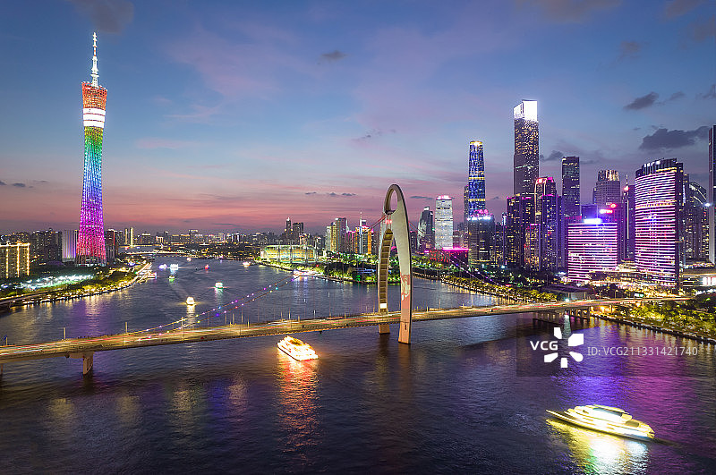 广州夜景图片素材