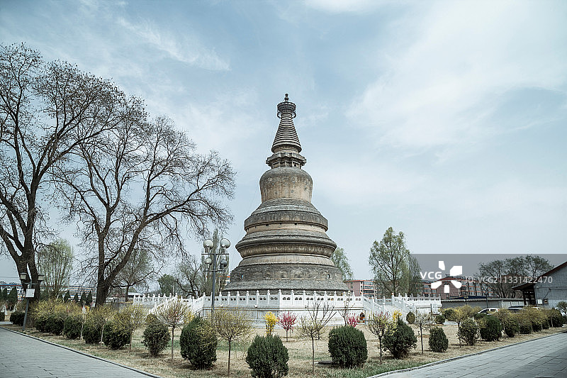 山西代县阿育王塔图片素材