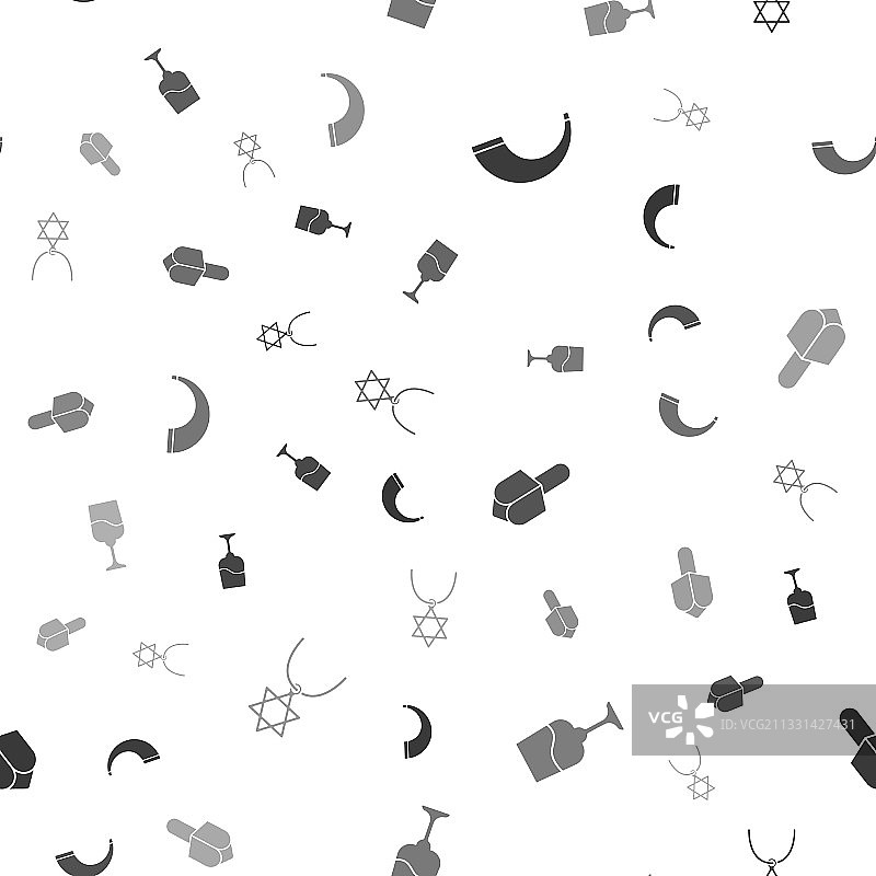 传统犹太羊角号角圣杯图片素材