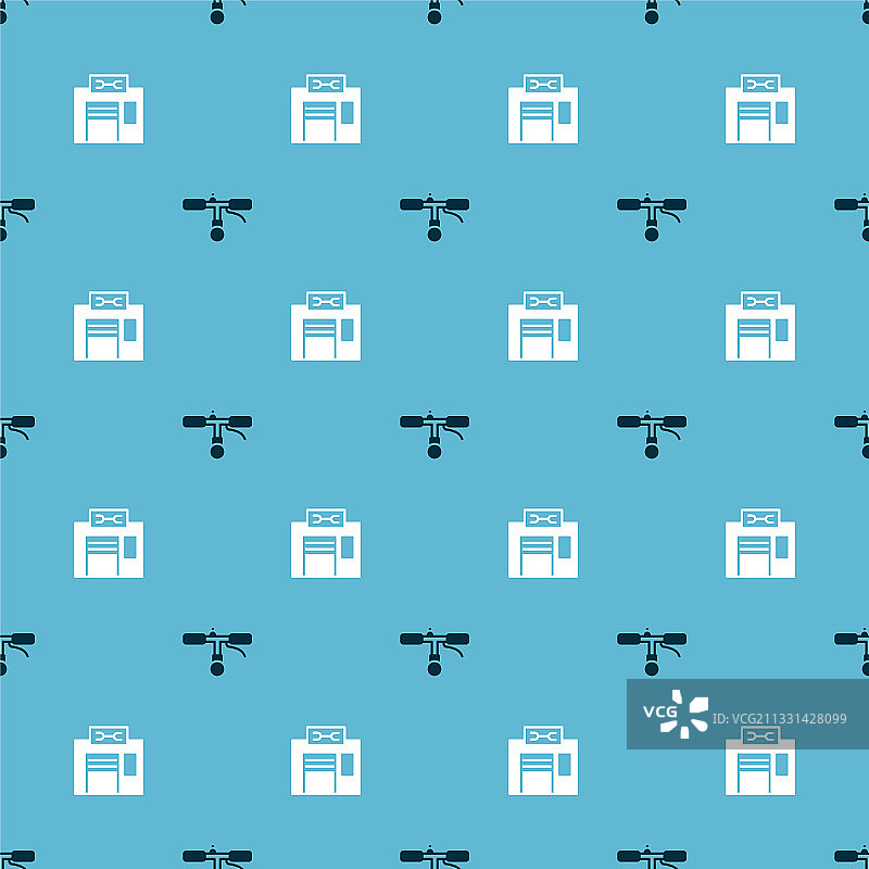 自行车车把维修服务套装图片素材