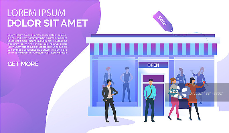 人们在商店附近站着自拍图片素材