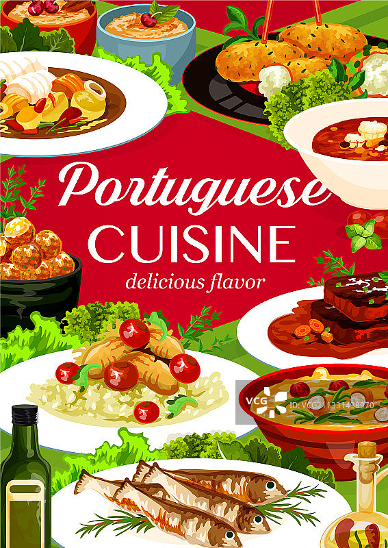 葡萄牙美食特色菜图片素材