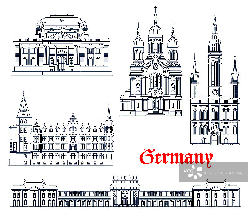 德国威斯巴登地标建筑图片素材