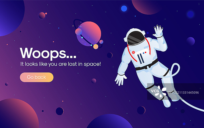 扁平现代设计错误页面2图片素材