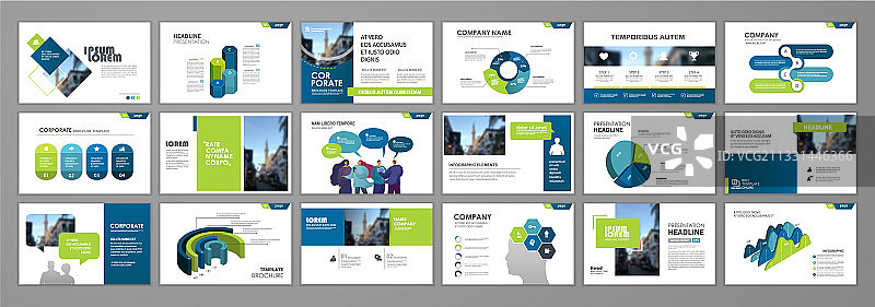 演示文稿模板设计图片素材