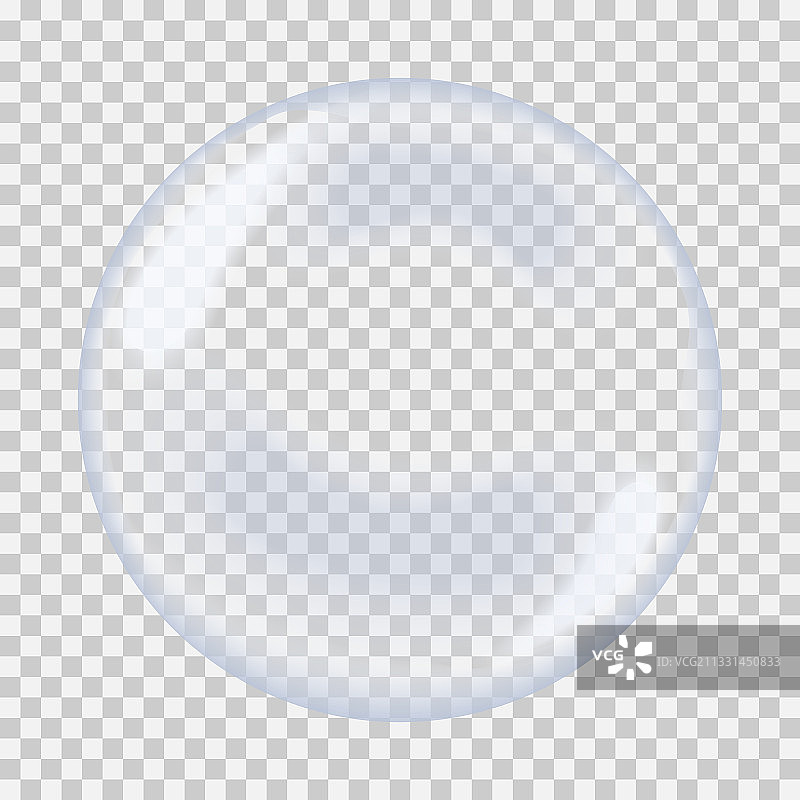 透明背景上的肥皂泡图片素材