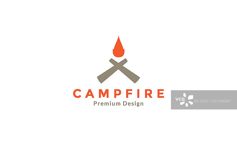 木制十字架篝火标志符号图标图片素材