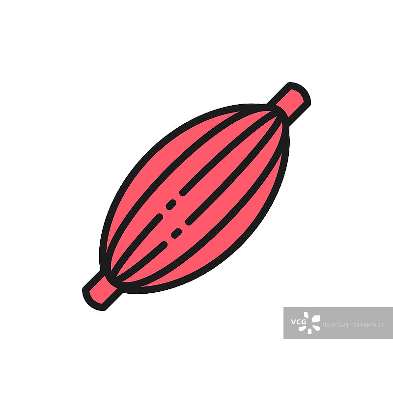 人体肌肉肌腱扁平颜色线条图标图片素材