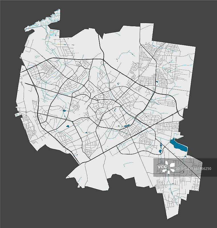 比亚韦斯托克城市地图图片素材