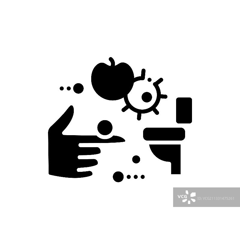 粪口传播字形图标图片素材