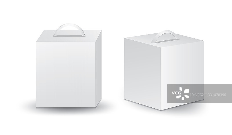 白色包装盒设计3D盒图片素材
