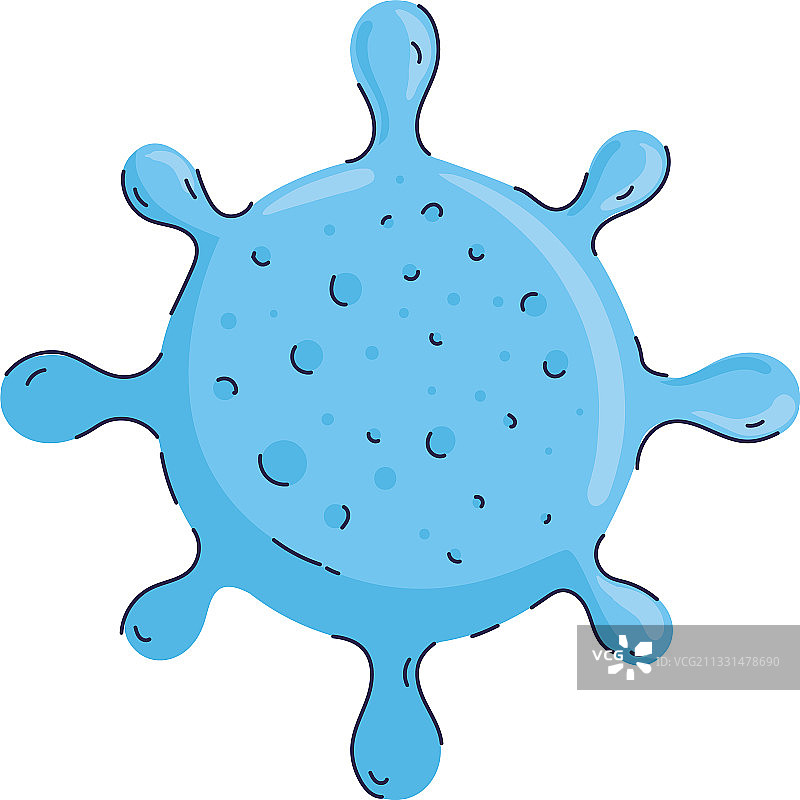 新冠病毒颗粒隔离图标图片素材