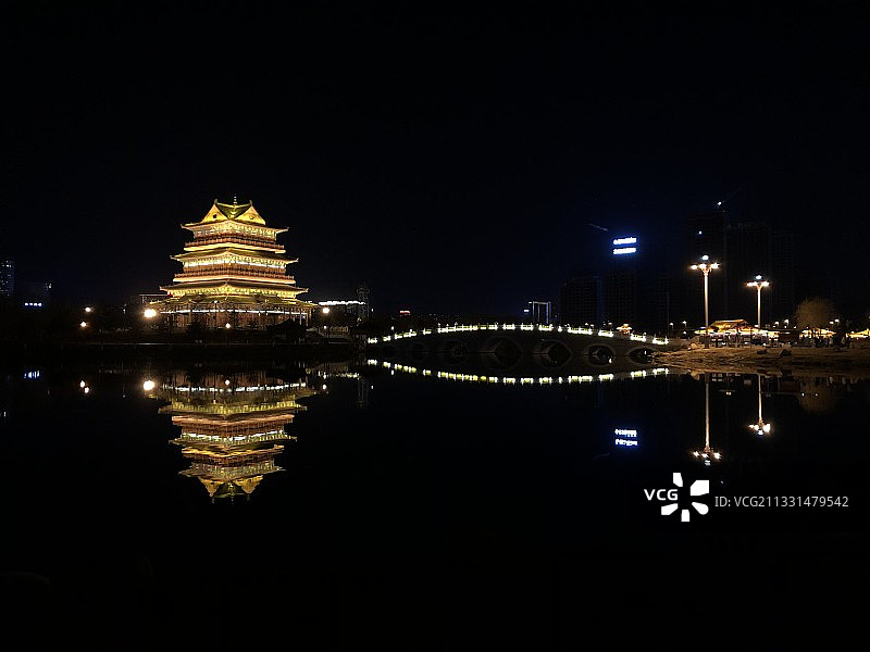 河滨公园 榆林图片素材