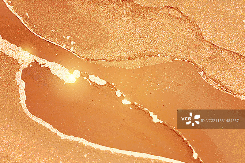 带有闪光的橙色和金色大理石纹理图片素材