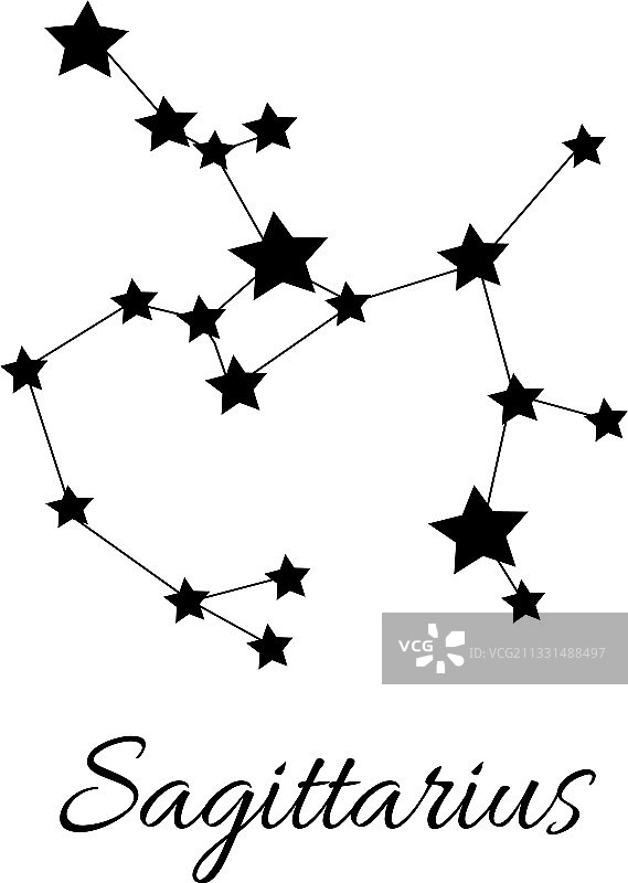 射手座星座标志图片素材