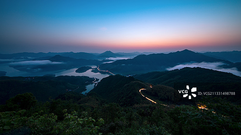 六安霍山黑虎尖图片素材