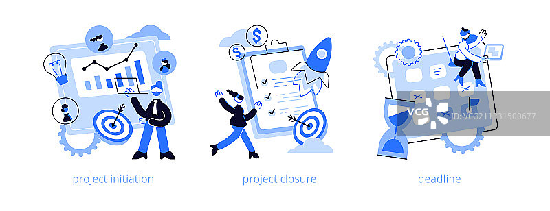 项目生命周期抽象概念图片素材