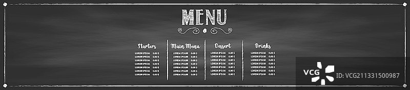 餐厅食品菜单图片素材