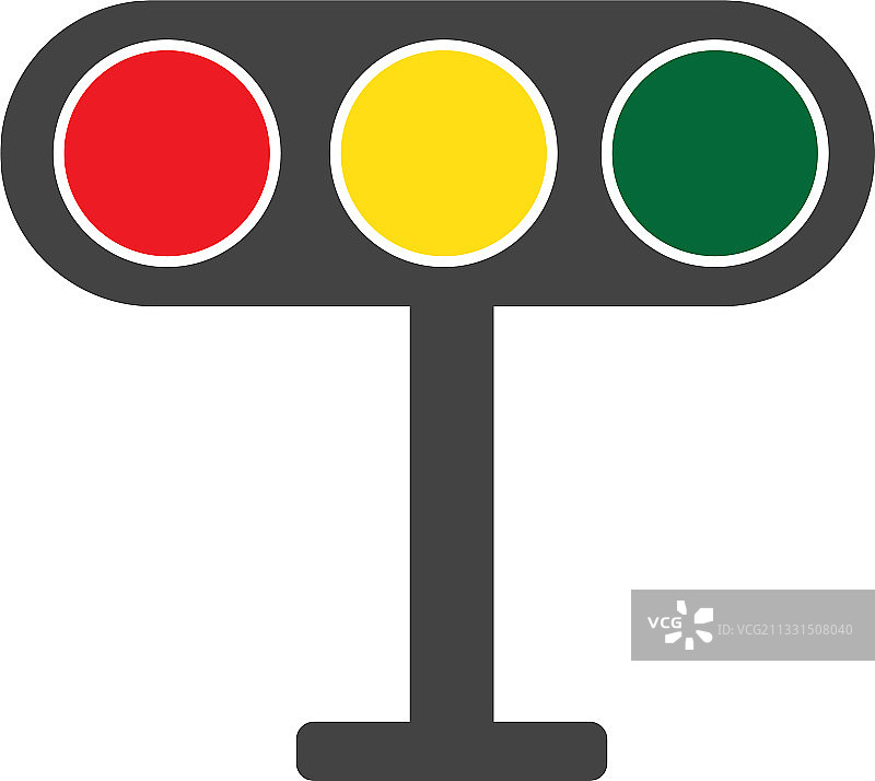 交通信号灯图标设计模板图片素材