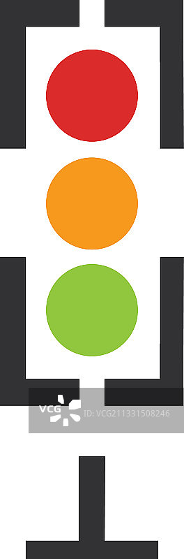 交通信号灯图标设计模板图片素材