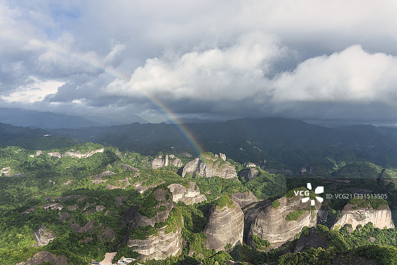 崀山，八角寨，彩虹图片素材