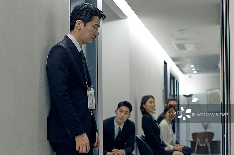 面试招聘求职失业压力疲劳令人失望图片素材