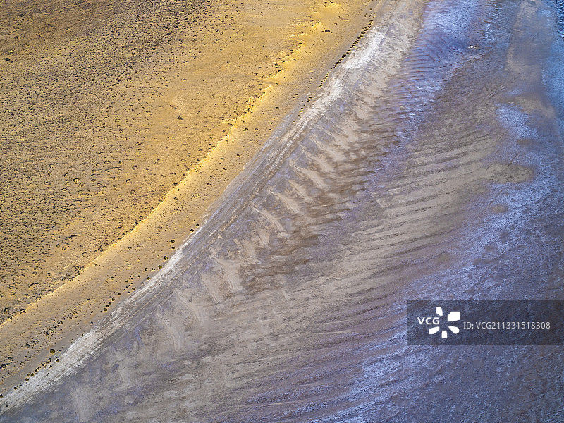 澳大利亚南艾尔湖海滩鸟瞰图片素材