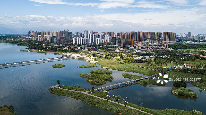 天汉湿地公园 汉中图片素材