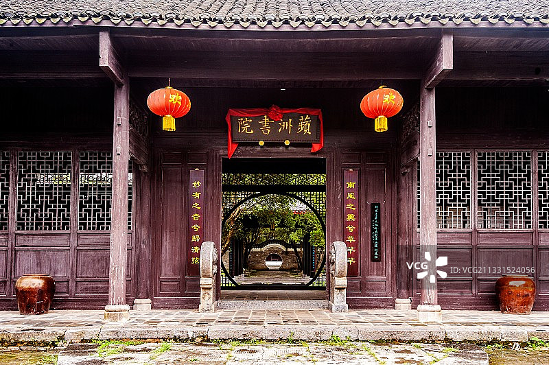 2015年7月4日摄于湖南省永州市零陵区萍岛蘋江书院图片素材